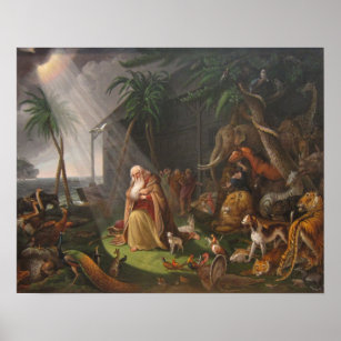 Noah's Ark by Charles Wilson Peale - Circa 1819 Poster