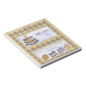 Noahs Ark Candy Bar Wrapper Gastgeschenk Notizblock (angewinkelt)