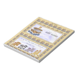 Noahs Ark Candy Bar Wrapper Gastgeschenk Notizblock