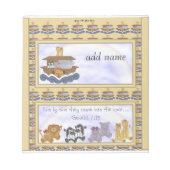 Noahs Ark Candy Bar Wrapper Gastgeschenk Notizblock (Vorderseite)