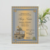 Noah's Ark Christlich Baby Shower Einladungen (Stehend Vorderseite)