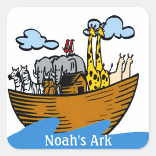 Noah's Ark Customizable Stickers (in 5 Formen)