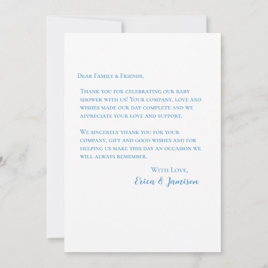 Noah's Ark Dankeschön Card Dankeskarte (Rückseite)