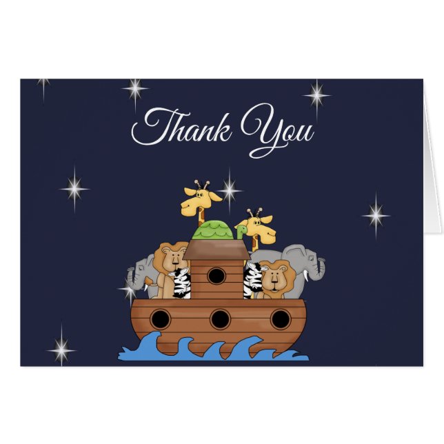 Noah's Ark Dankeschön Notizen (Vorderseite (Horizontal))