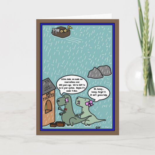 Noah's Ark - Dinosaurier verspäten sich zum Abflug Karte (Vorderseite)