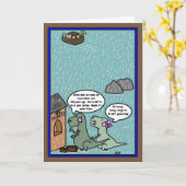 Noah's Ark - Dinosaurier verspäten sich zum Abflug Karte (Gelbe Blume)