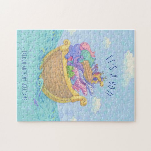 Noah's Ark Es ist ein Junge Puzzle (Horizontal)