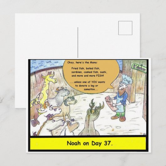 Noah's Ark Feiertagspostkarte (Vorne/Hinten)