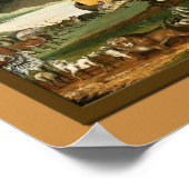 Noahs Ark Fine Art Kids Room Print Poster (Ecke)