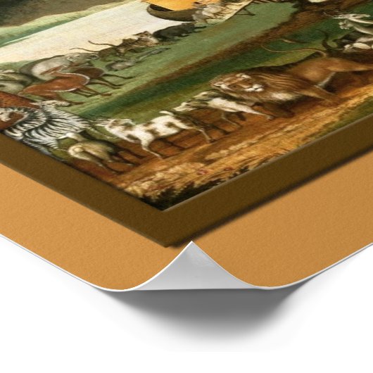 Noahs Ark Fine Art Kids Room Print Poster (Ecke)