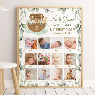 Noah's Ark First Year Meilensteine Bilder Fotos Poster