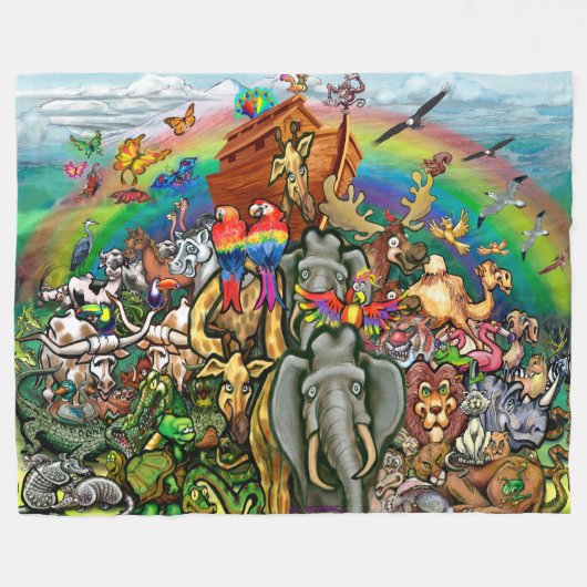 Noah's Ark Fleece Blanket (Vorderseite (Horizontal))