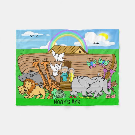 Noah's Ark Fleecedecke (Vorderseite (Horizontal))