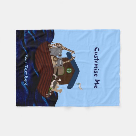Noah's Ark Fleecedecke (Vorderseite (Horizontal))