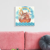 Noah's Ark ~ Galerie Wrapped Canvas Leinwanddruck (Insitu (Wohnzimmer))