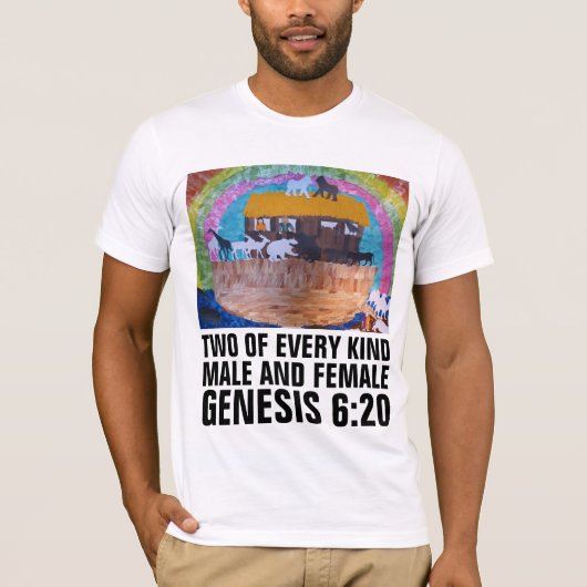 NOAH'S ARK GENDERS CHRISTLICHER T - SHIRT (Vorderseite)