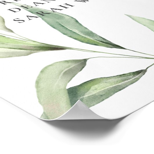 Noah's Ark Greenerity Baptism Seating Chart Poster (Ecke)