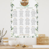Noah's Ark Greenerity Baptism Seating Chart Poster (Küche)