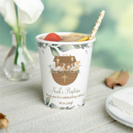 Noah's Ark Greenery Baby Shower Taufe Geburtstag Pappbecher