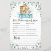 Noah's Ark Greenery Baby Vorhersagen & Ratschläge (Vorderseite)