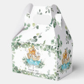 Noah's Ark Greenery Christening 1. Geburtstag Baby Geschenkschachtel (Rückseite)