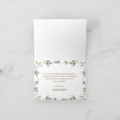Noah's Ark Greenery Geburtstag Baby Shower Taufe Dankeskarte (Innenseite)