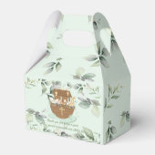 Noahs Ark Greenery Geburtstagsfeier Geschenkschachtel (Rückseite)