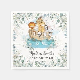 Noah's Ark Greenery Gender Neutral Baby Dusche Serviette