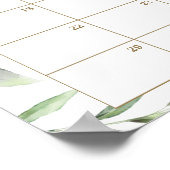 Noah's Ark Greenery rät Baby's Due Date Game Poster (Ecke)