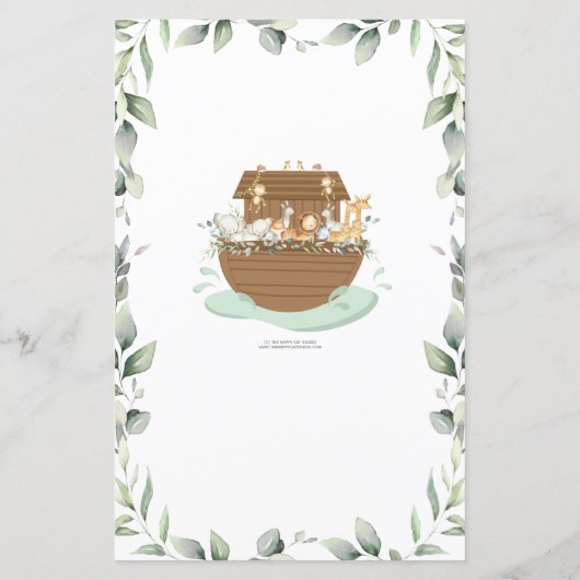 Noahs Ark Greenery Was ist in deinem Handyspiel? (Rückseite)