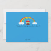 Noah's Ark Invitation - Babydusche Einladung (Rückseite)