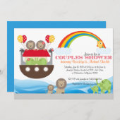 Noah's Ark Invitation - Paare Babydusche Einladung (Vorne/Hinten)
