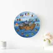 Noah's Ark - Jelly Bean Numerals Große Wanduhr (Zuhause)