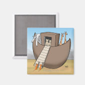 Noah's Ark - Keine Katzen erlaubt Magnet (Vorderseite/Rückseite)