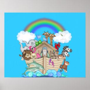 NOAHS ARK KINDERZIMMER DECORATION Poster