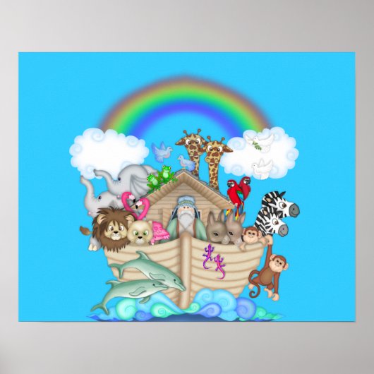 NOAHS ARK KINDERZIMMER DECORATION Poster (Vorne)
