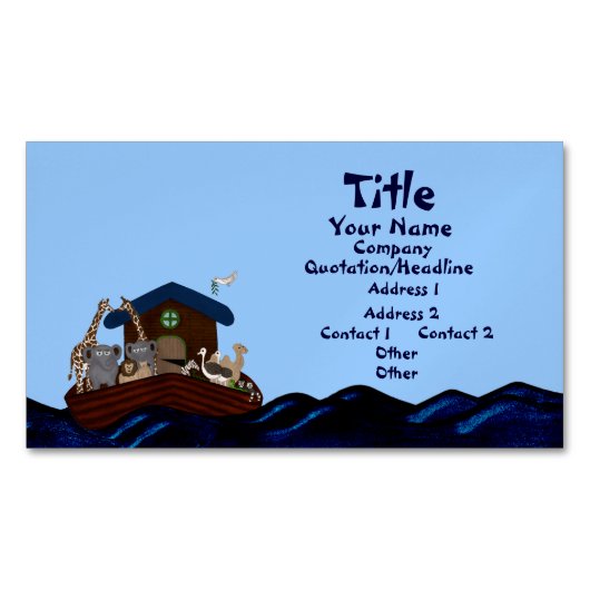 Noah's Ark Magnetische Visitenkarte (Vorderseite)