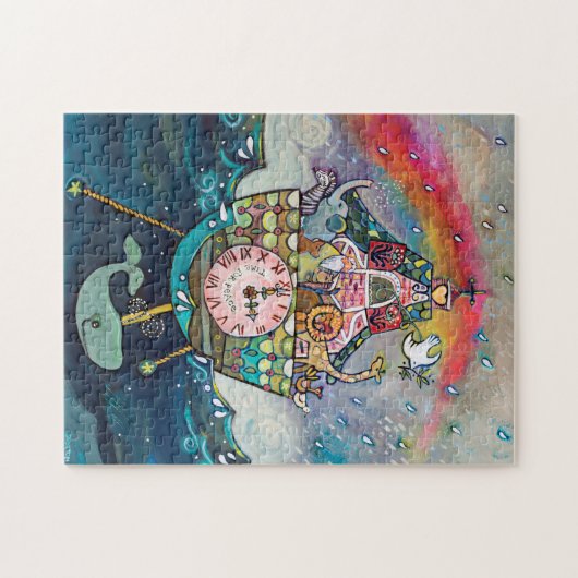 Noah's Ark mit Rainbow Puzzle (Horizontal)