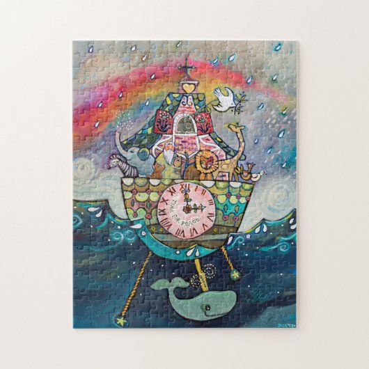 Noah's Ark mit Rainbow Puzzle (Vertikal)