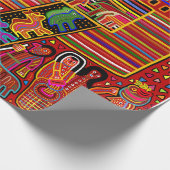 Noah's Ark Mola Wrapping Paper Geschenkpapier (Ecke)