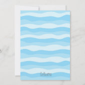 Noah's Ark Niedlich Baby Shower Einladung / Taufe (Rückseite)