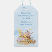 Noahs ark niedlich danke Ihnen dafür Geschenkanhänger (Rückseite)