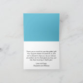 Noah's Ark Niedliche Christliche Babydusche Dankeskarte (Innenseite)