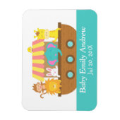 Noah's Ark, Niedliche Tiere, Baby Dusche Gastgesch Magnet (Vertikal)