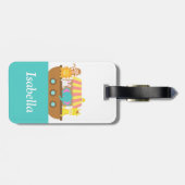 Noah's Ark, Niedliche Tiere, für Kinder Gepäckanhänger (Rückseite horizontal)