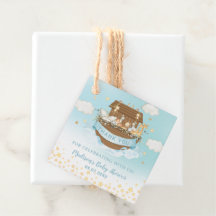 Noah's Ark Niedlicher Tiere Blue Birthday Baby Sho