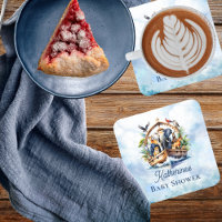 Noah's Ark Niedlicher Tiere Blue Boy Baby Shower