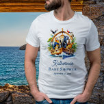 Noah's Ark Niedlicher Tiere Blue Boy Baby Shower Tri-Blend Shirt<br><div class="desc">Herzlich willkommen in unserer Kollektion "Noah's Ark Niedlicher Tiere Blue Boy Baby Shower", in der Charme und Launen in allen Details zu spüren sind. Inspiriert durch die zeitlose Geschichte von Noahs Arche, erweckt diese Sammlung die Unschuld und Freude, ein neues Freudenbündel in die Welt zu begrüßen. Stellen Sie sich bezaubernde...</div>