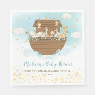 Noah's Ark Niedlicher Tiere Boy Baby Shower Sprink Serviette
