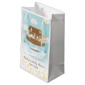 Noah's Ark Niedlicher Tiere Boy Birthday Baby Show Kleine Geschenktüte (Rückseite Schrägansicht)